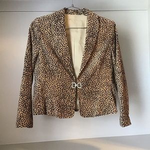 Leopard 100% Cotton Blazer